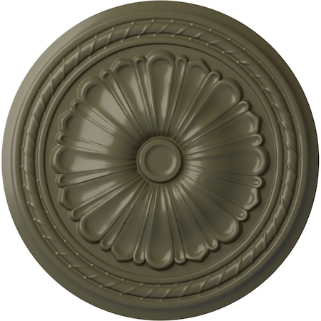 Ekena Millwork Alexa Ceiling Medallion (Fits Canopies up to 2 7/8"), 20 1/2"OD x 1 7/8"P, Painted Turtle CM20ALPTF